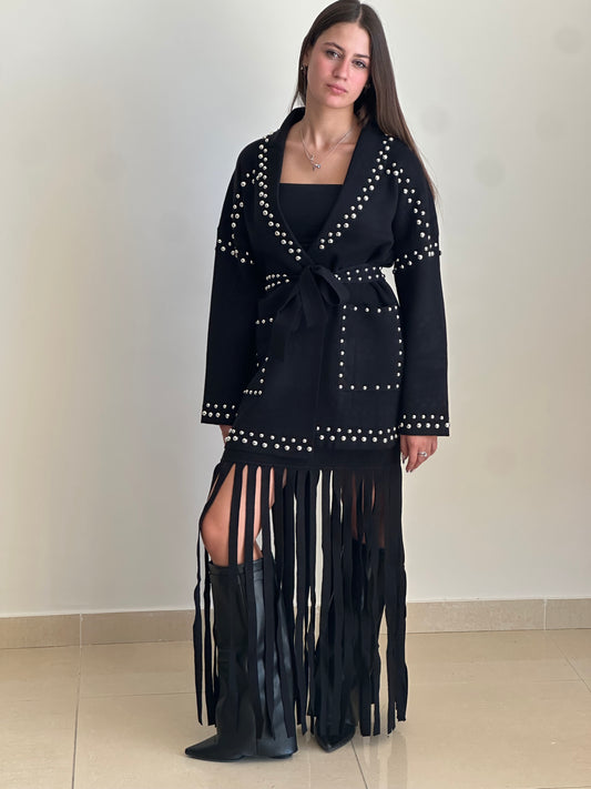 BSB JEANS cardigan con borchie